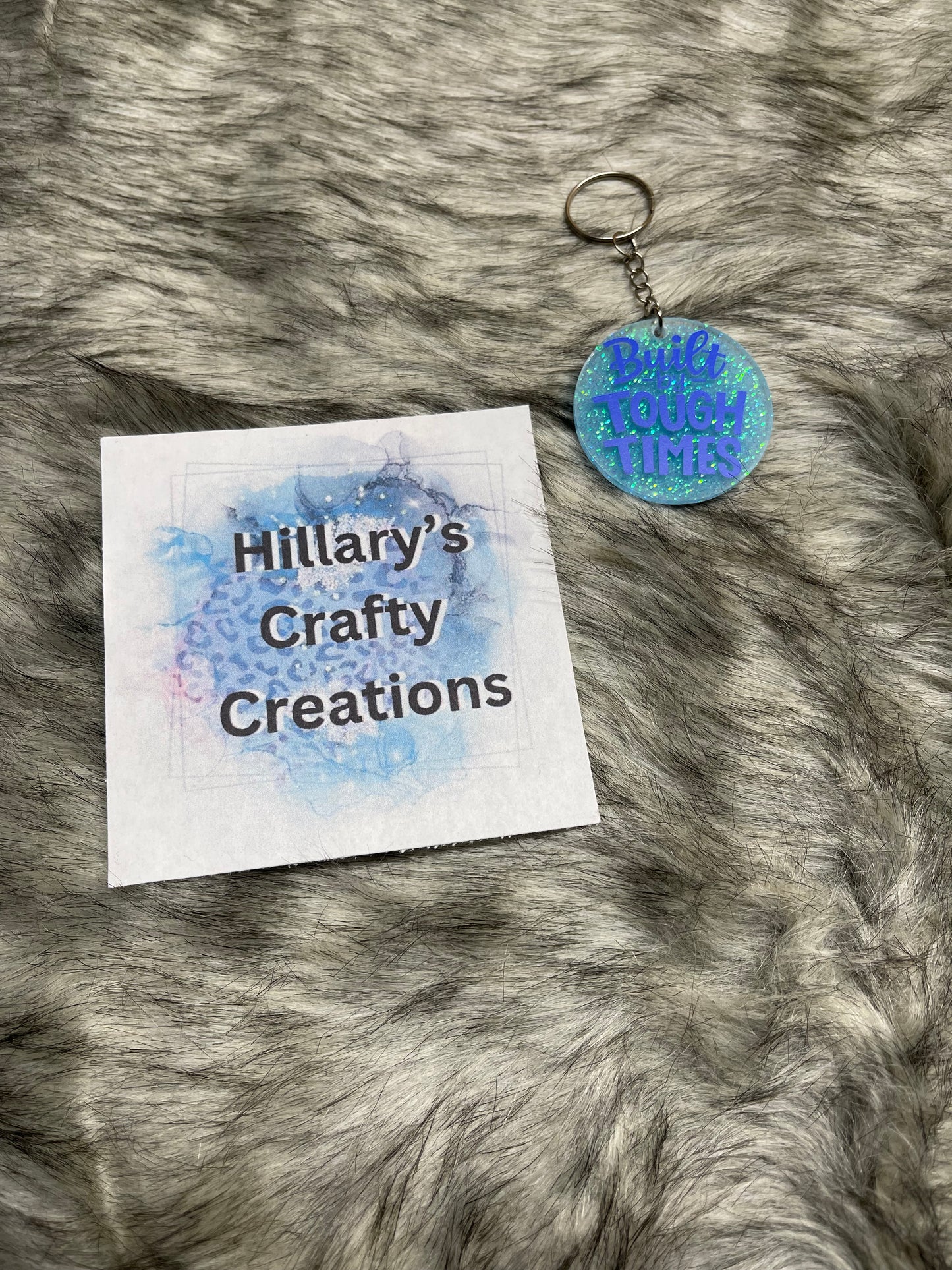 Built For Tough Times Keychain (Blue)