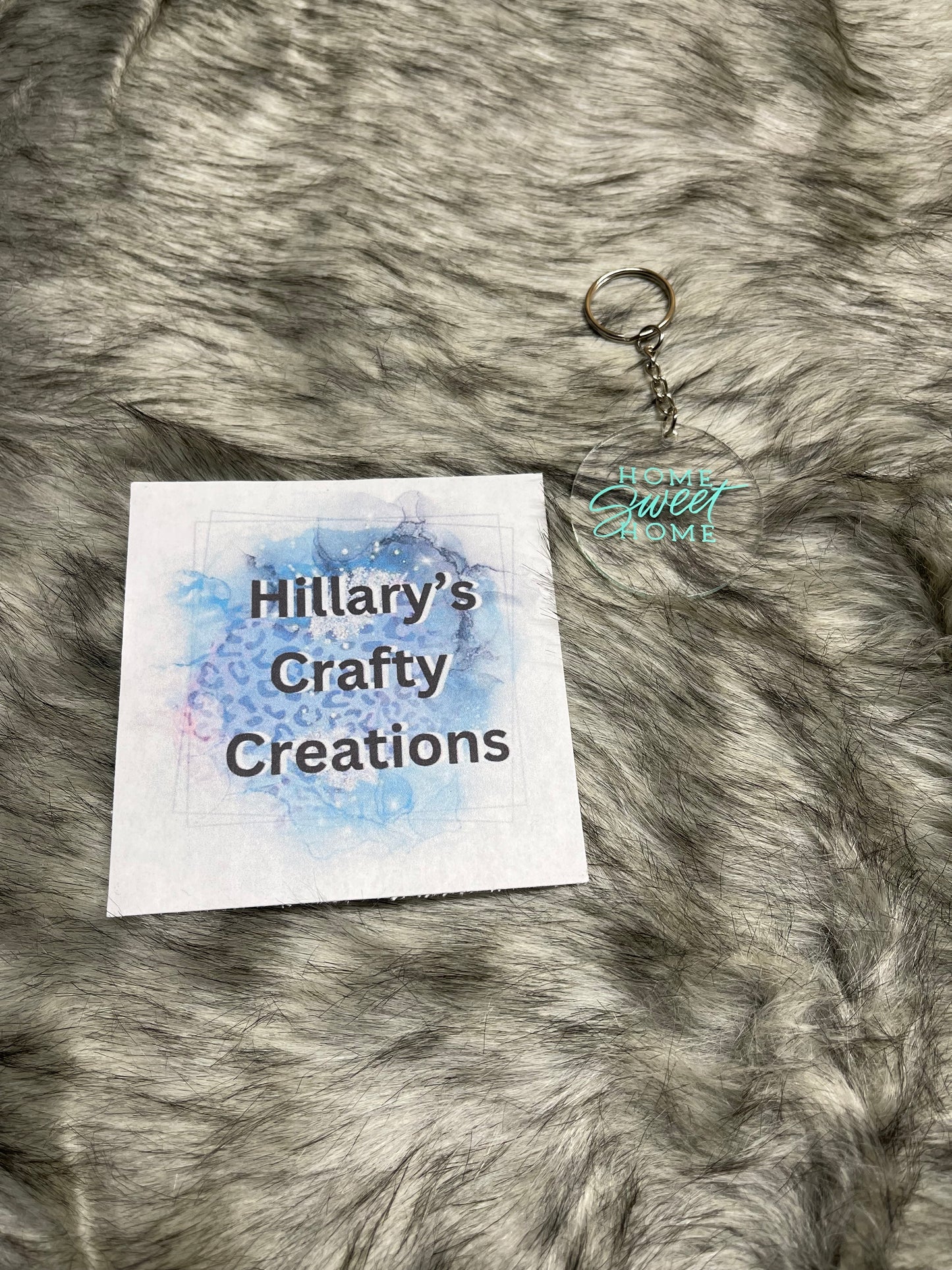 Home Sweet Home Keychain (Teal)