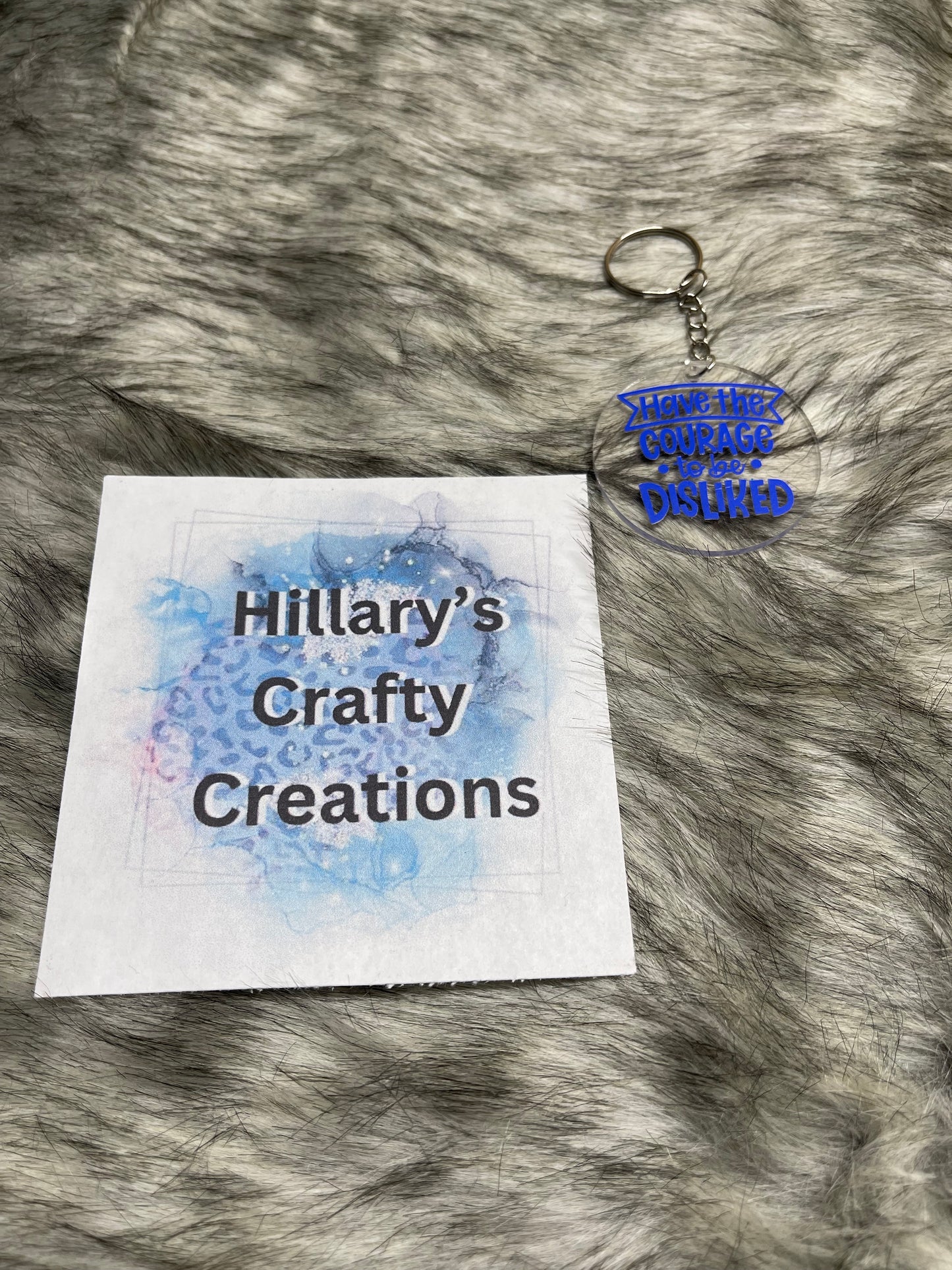 Have The Courage Keychain (Blue)