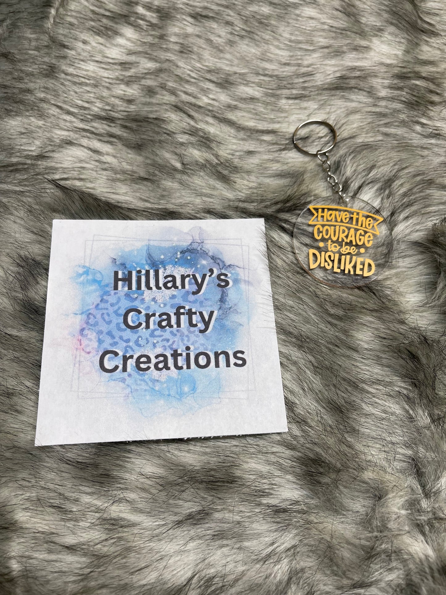 Have The Courage Keychain (Deep Yellow)