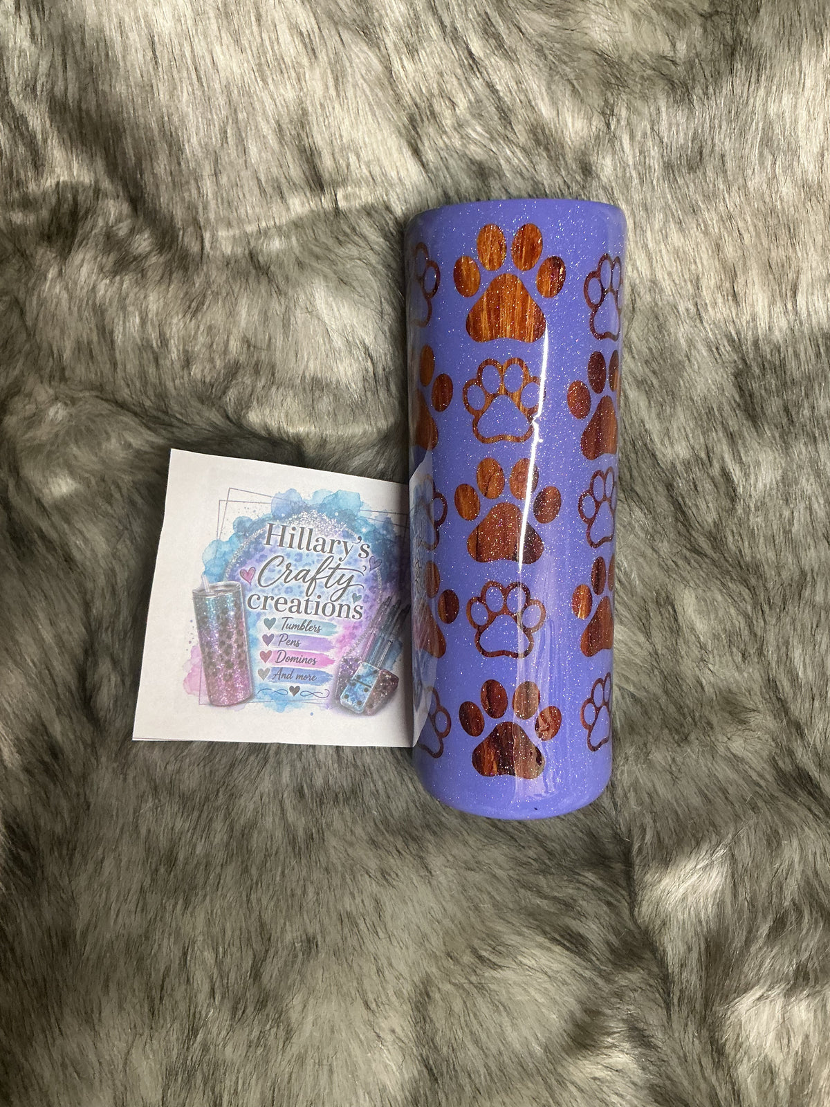 Lavender Paw Print