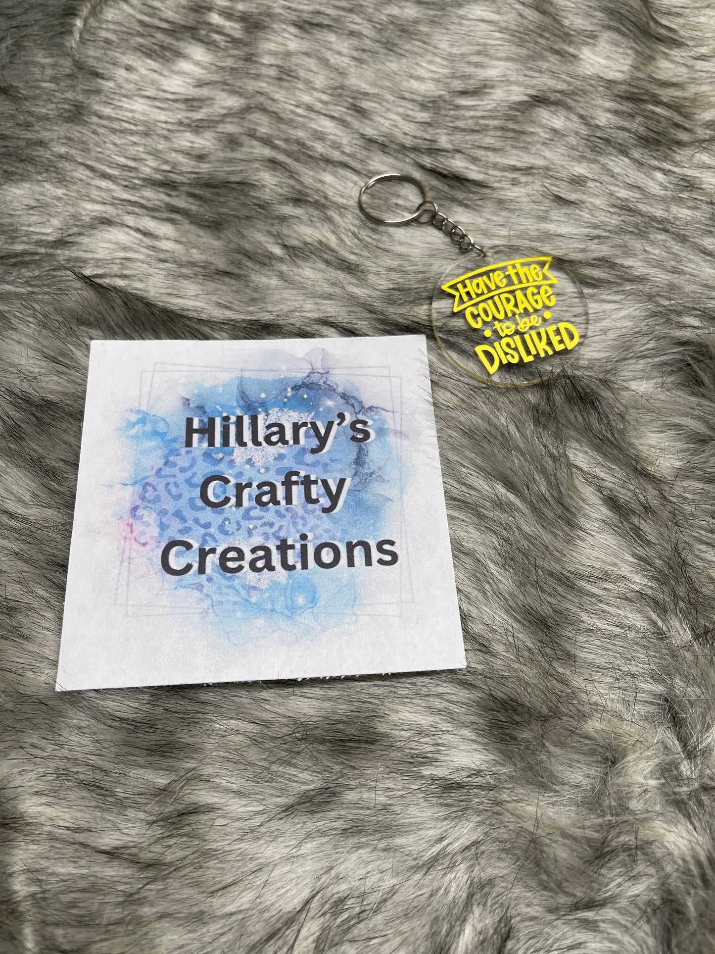 Have The Courage Keychain (Yellow)