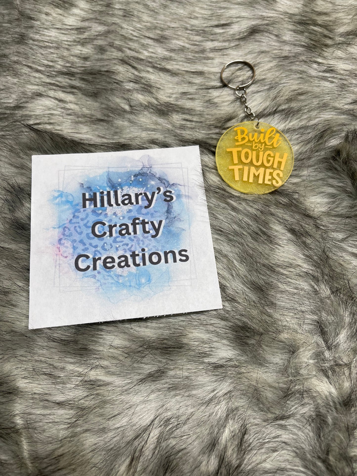 Built For Tough Times Keychain (Yellow)