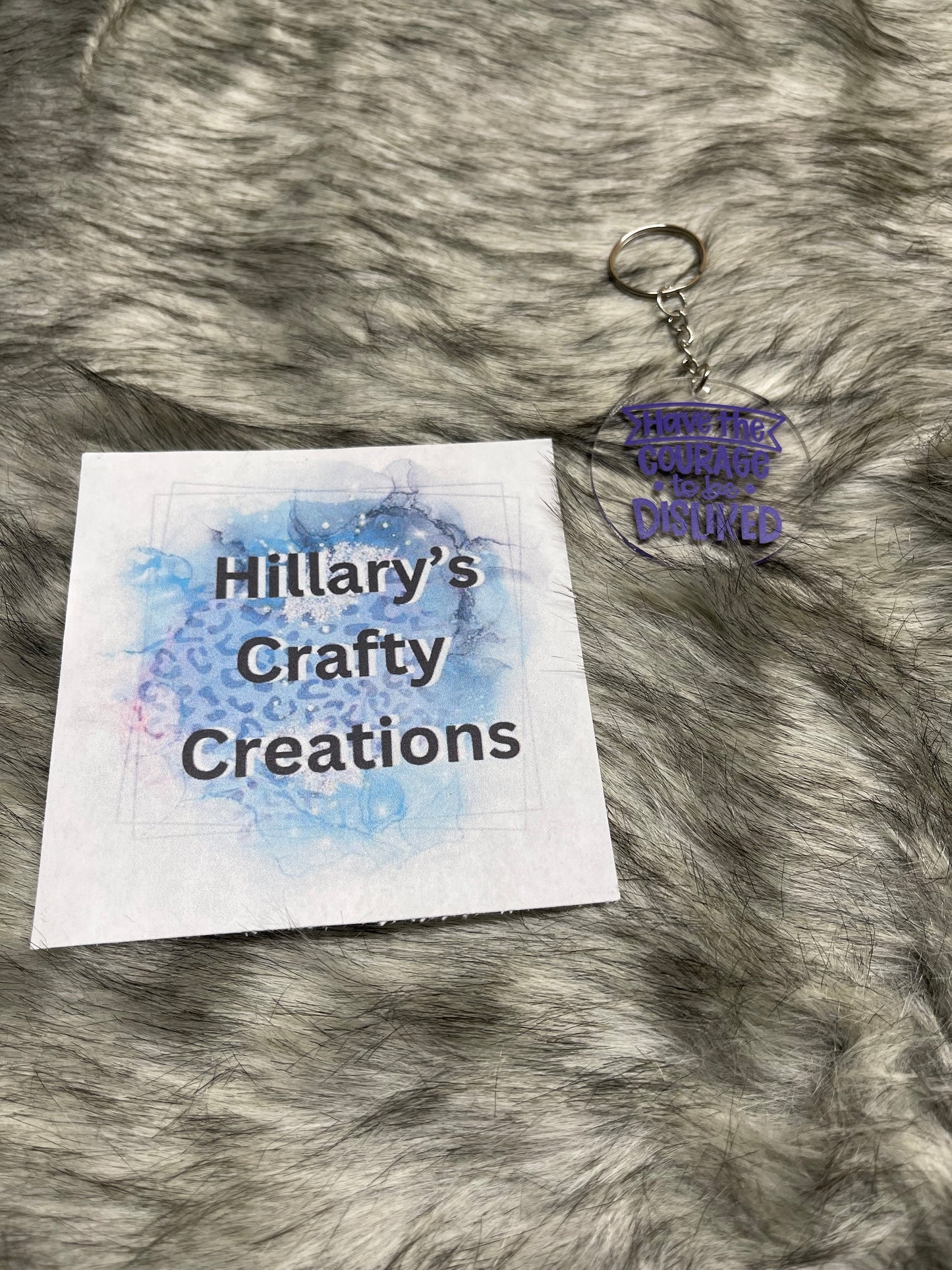 Have The Courage Key Chain (Purple)