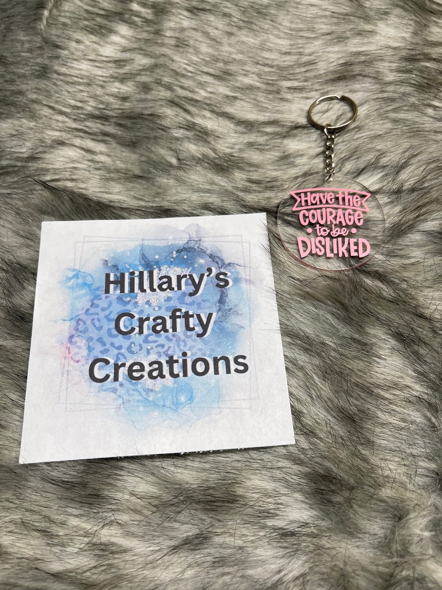 Have The Courage Keychain (Pink)
