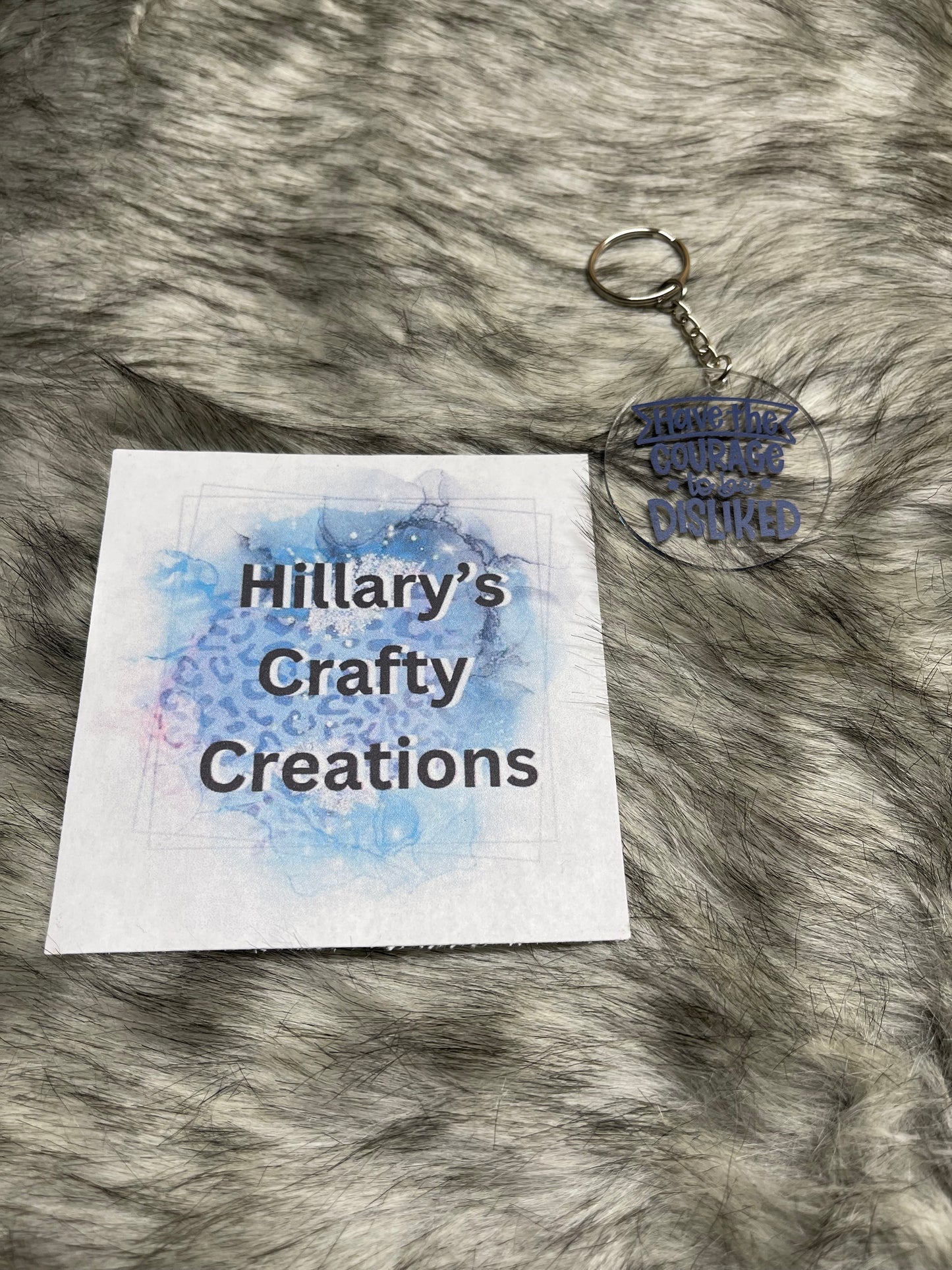 Have The Courage Keychain (Dark Gray)