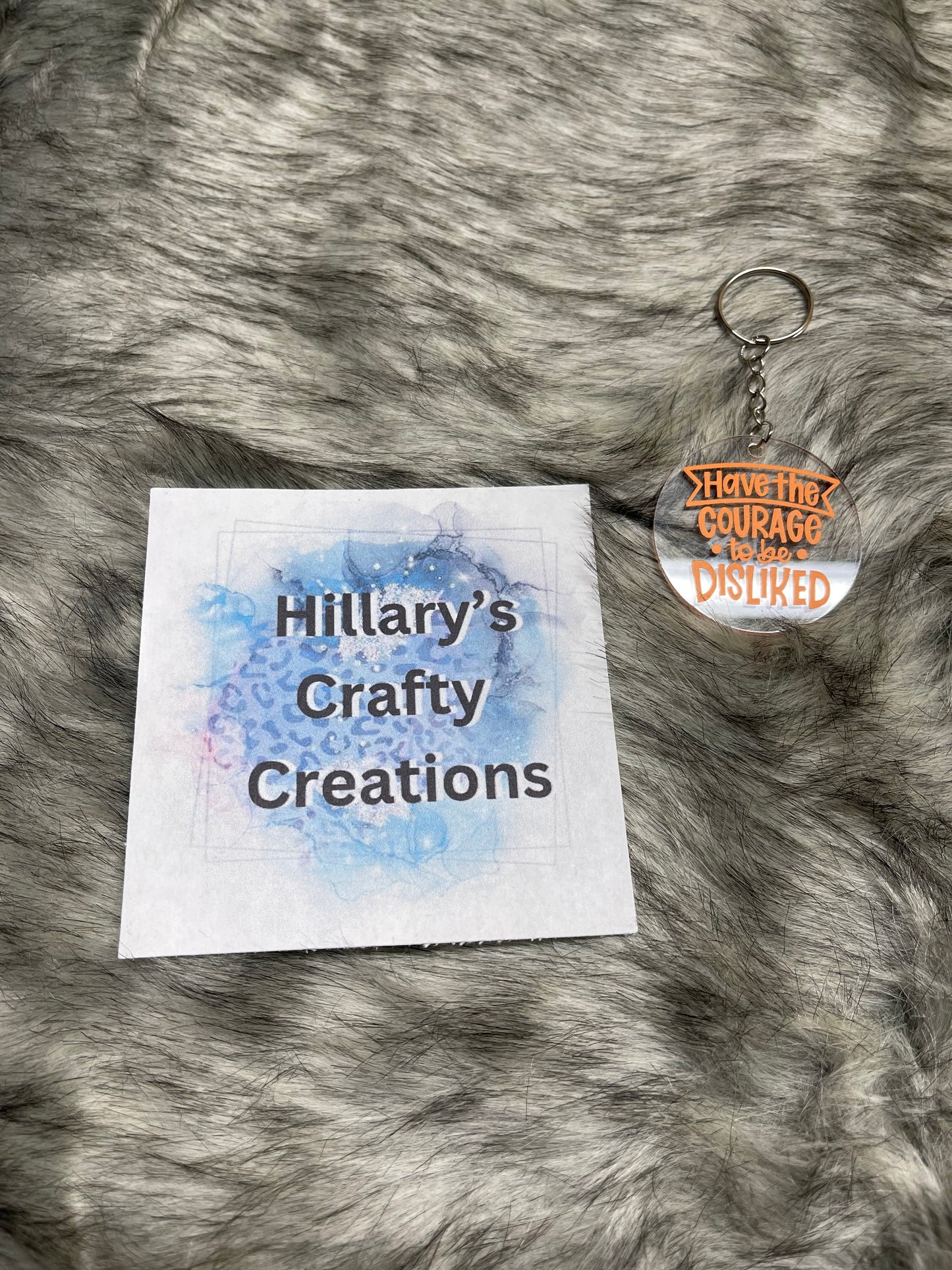 Have The Courage Keychain (Orange)