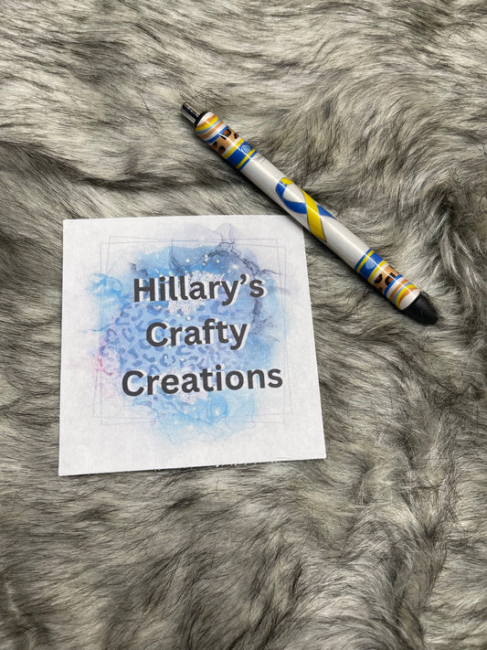 Down Syndrome Awareness Ribbon Pen