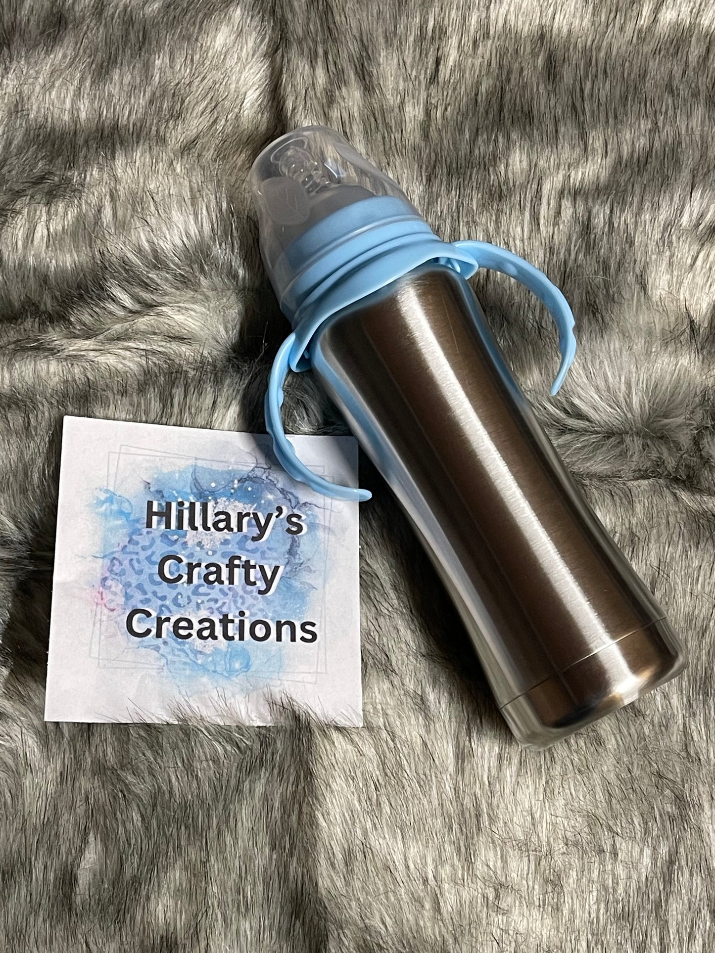 8oz Baby Bottle (Blue)