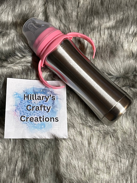 8oz Baby Bottle (Pink)